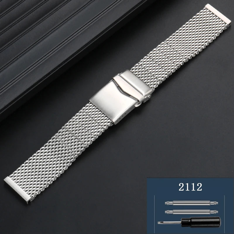 Cinturino in acciaio inossidabile di alta qualità modificato con connettore a maglie speciali per orologio da uomo Citizen BJ8050-08E/BJ8050