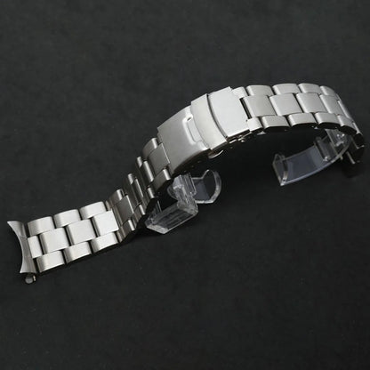 Bracelet incurvé pour Seiko, bracelet de montre de luxe en acier inoxydable massif, 18/19/20/21/22/24/26mm, ceinture d'extrémité Arc, accessoires de montre pour hommes