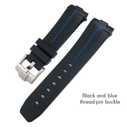 Cinturino per orologio in gomma, 22mm 24mm 21mm 23mm, per SEIKO 5 SKX Citizen Longines HUAWEI Rolex DEEPSEA, braccialetto sportivo impermeabile in silicone