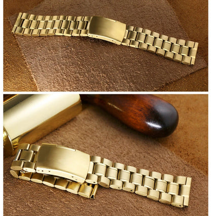 12 14 16 18 19 20 21 22 24mm High Quality Solid Stainless Steel Curved End Watch Band Bracelet Accessories with Tool