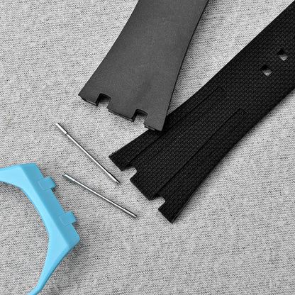 Armband aus FKM-Fluorelastomer mit Webstruktur, DIY-Montagewerkzeug für AP x Swatch Royal Pop Pocket Uhrenarmband