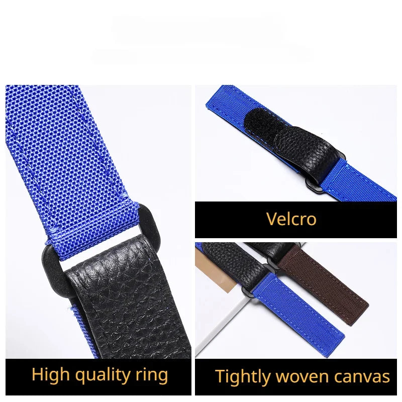 Hochwertiges Nylon-Uhrenarmband für Tudor/Omega/Rolex Daytona Water Ghost, aus Nylon-Canvas, 20 mm