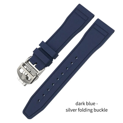 Cinturino per orologio in caucciù fluorurato naturale impermeabile di alta qualità per IWC Big Pilot's TOP GUN 20 mm 21 mm 22 mm FKM