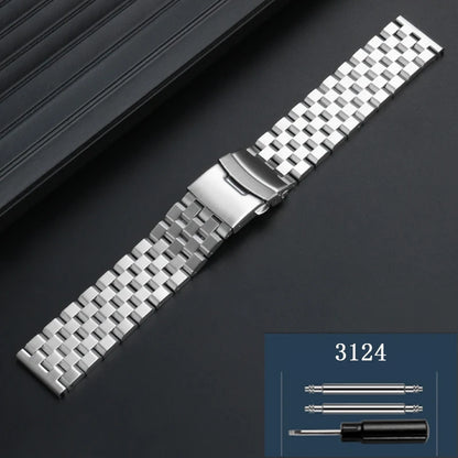 Cinturino in acciaio inossidabile di alta qualità modificato con connettore a maglie speciali per orologio da uomo Citizen BJ8050-08E/BJ8050