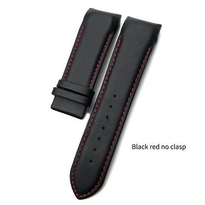 Cinturino per orologio in vera pelle 22mm 23mm 24mm adatto per Tissot T 035617 T035 cinturino in pelle di vacchetta nera fibbia deployante uomo