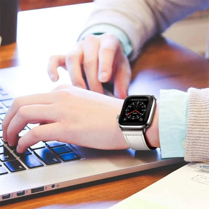 Cinturino in pelle per Apple Watch, Ultra 3, 49mm, 46mm/42mm, 41mm/45mm, 44mm, 40mm, iWatch serie 11 10 9 8 7 4 5 6 se