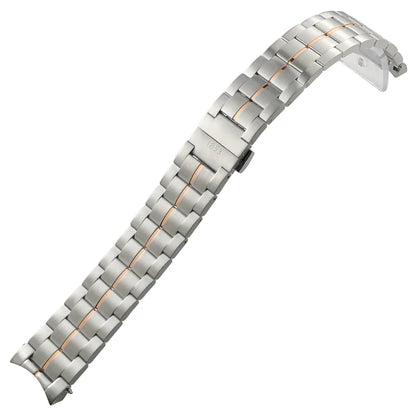 Cinturino per orologio in acciaio inossidabile con estremità curve per Tissot 1853 T086 T086407/408 T 22 mm, cinturino da uomo con chiusura a farfalla, strumenti