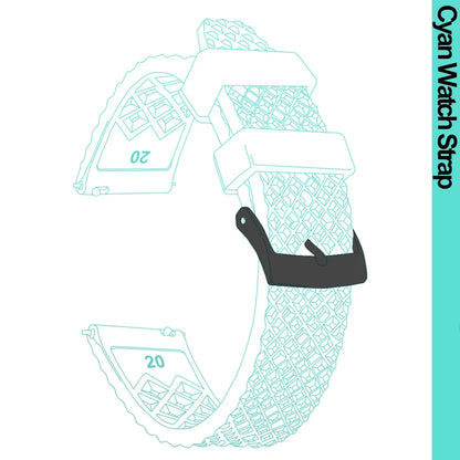 Cinturino per orologio Rapide Premium in gomma a nido d'ape - Universale