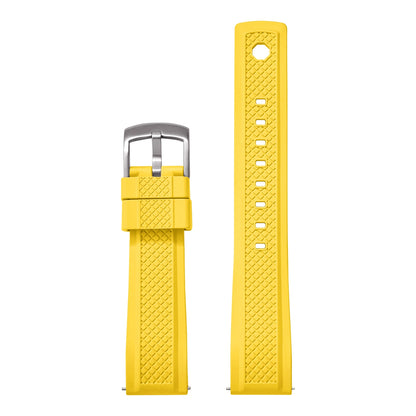 Premium FKM Rubber Watch Band 20mm 22mm with Quick Release Sliding Keeper Strap Waterproof Sport FKM Rubber Watch Straps