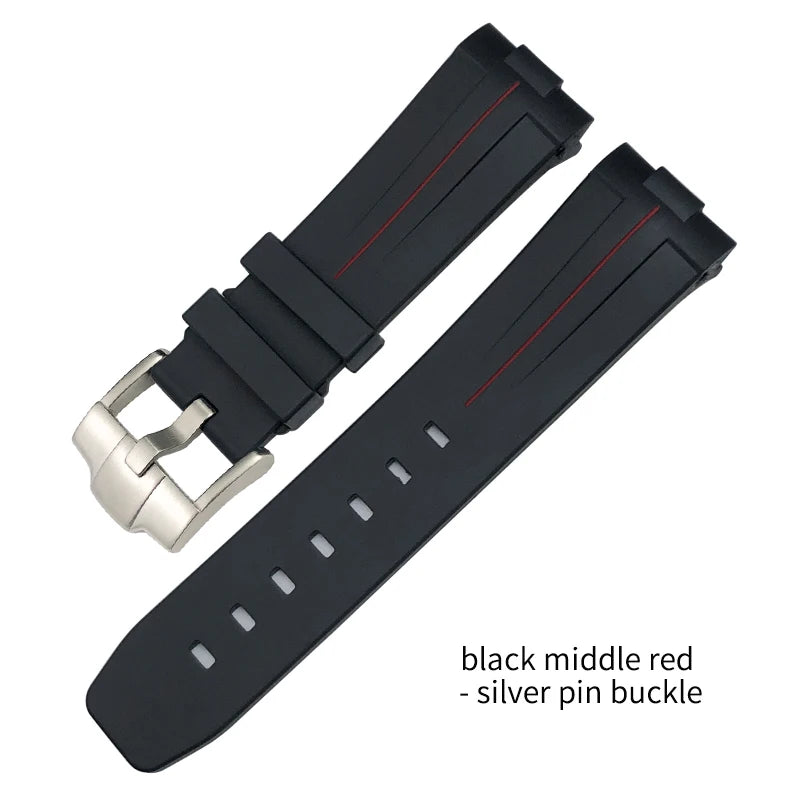 Rubber watch strap for SEIKO 5 Longines Hydroconquest mol Omega Planet Ocean, silicone watch strap, 21mm, 22mm, 23mm, 24mm, new