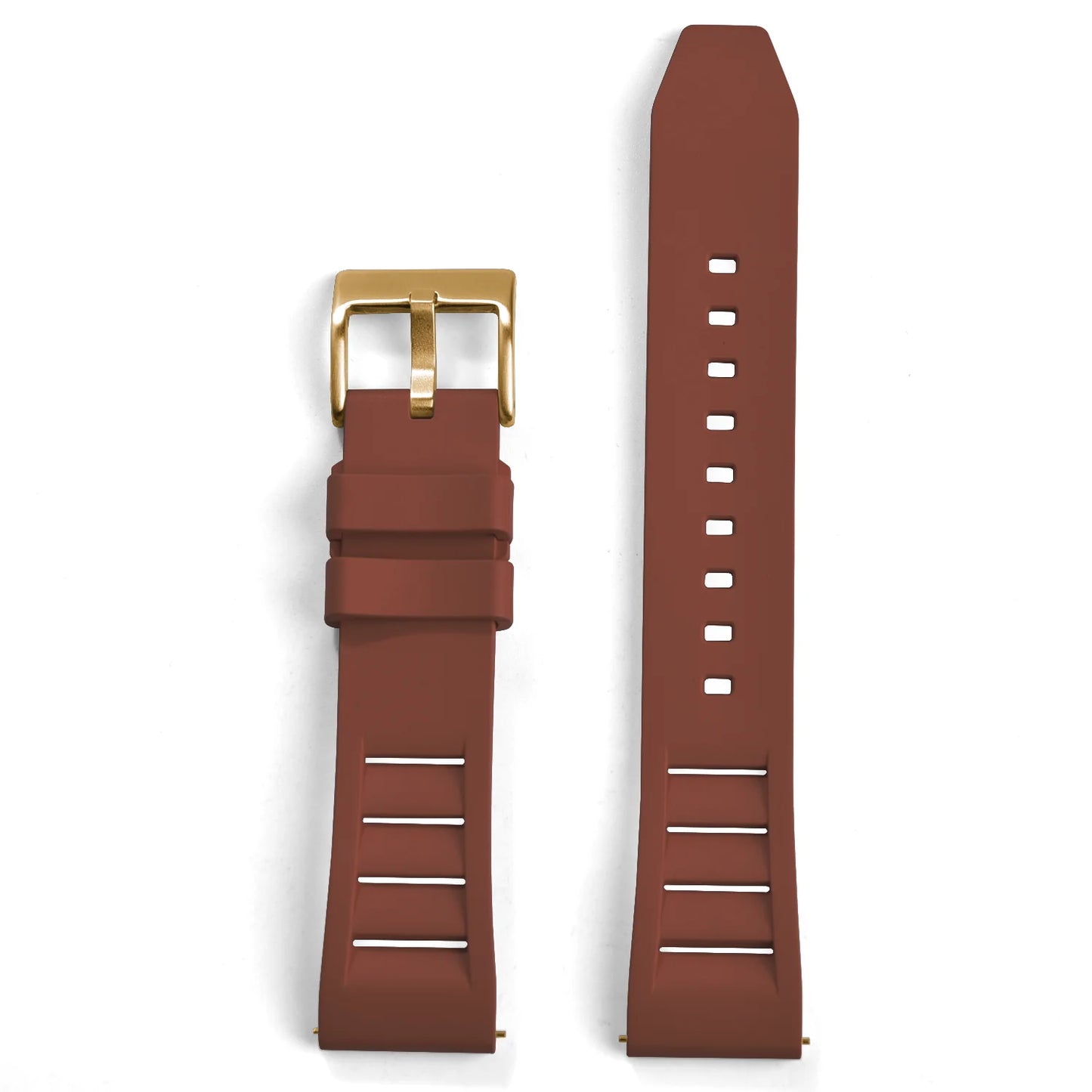 Bracelet de montre en caoutchouc FKM 20mm 22mm, souple, étanche, pour Huawei, Samsung, Seiko, Omega, avec attache rapide