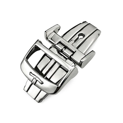 316L Stainless Steel Butterfly Clasp, 18mm, for Jaeger LeCoultre Master, Leather Watch Strap, Rose Gold, Buckle Accessories