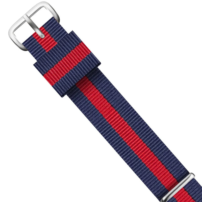 Cinturino per orologio da uomo e da donna, in nylon premium da 18mm e 20mm, color oro rosa e argento, per Daniel Wellington