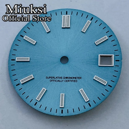 ATA UKSI-Cadran de Montre Lumineux, Noir, Rouge, Bleu, Rose, Jaune, Stérile, Adapté au Mouvement NH35, 29mm