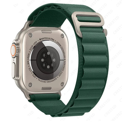 Bracelet à boucle alpine pour Apple watch Ultra 3 2 bandes 49mm 45mm 44mm 40mm 41mm 46mm 42mm Bracelet iWatch série 11 10 SE 9 8 7 6 5 4