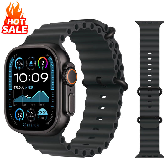 Cinturino Ocean per Apple Watch Ultra 3 2, 49mm 44mm 40mm 45mm 41mm 42mm 46mm, Correa, iWatch Series 11 10 9 SE 8 7 6 5 4