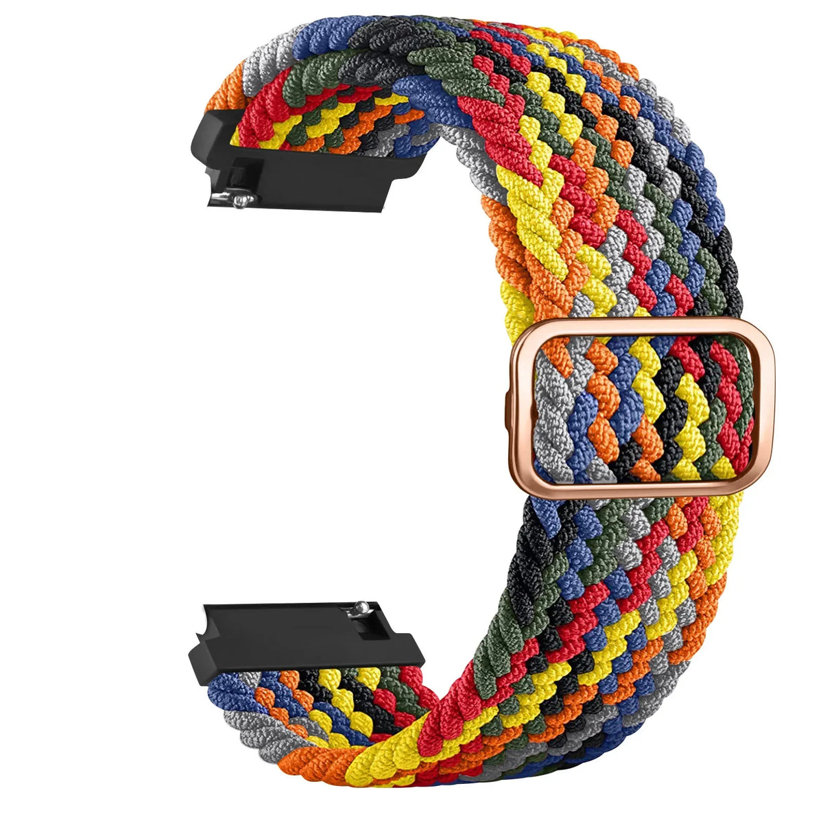 Bracelet tressé élastique 20mm/22mm, pour Garmin Forerunner 55 165 265 965 255 Active 5/Vivomove Trend/Vivoactive 5/Venu 3/2