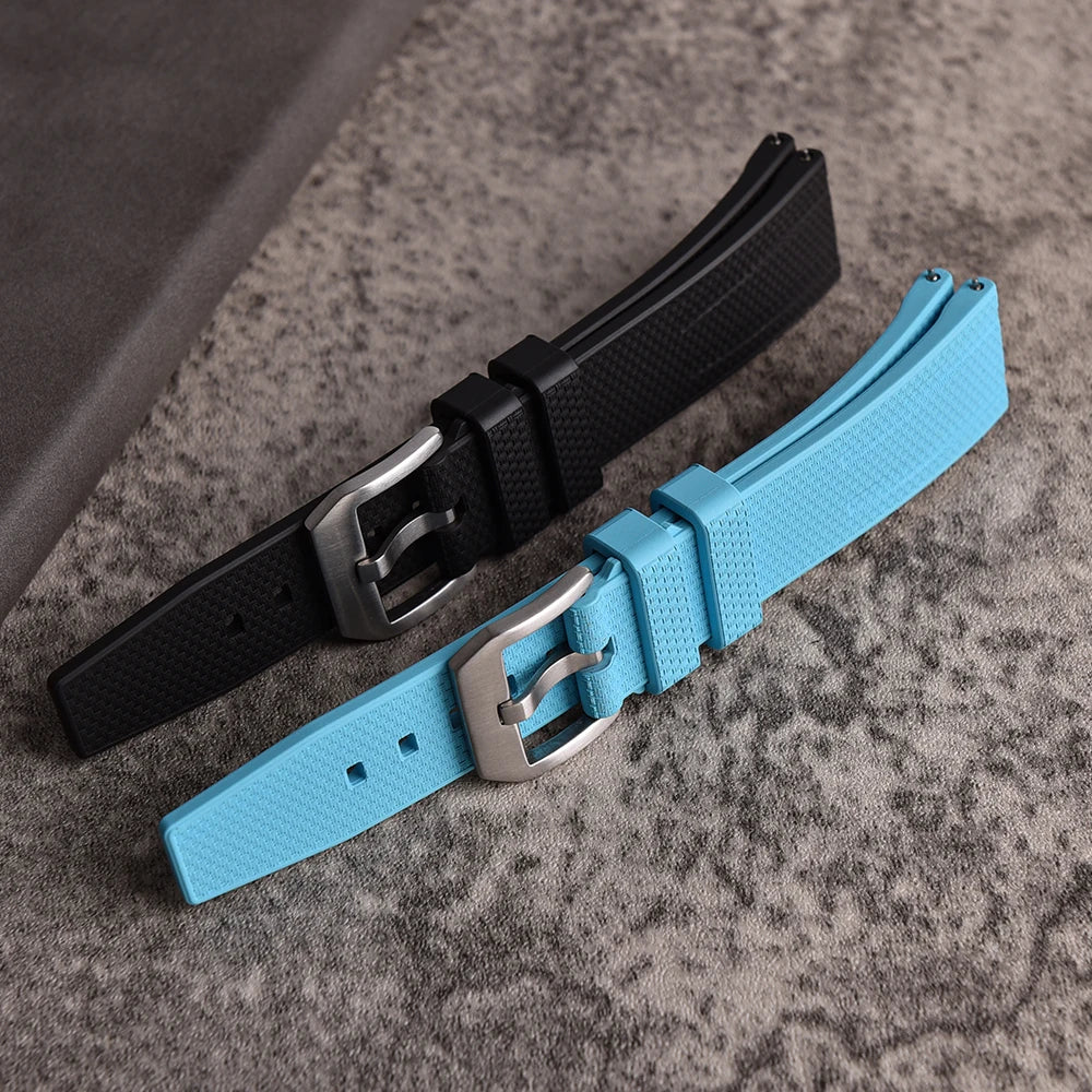 New Design Busluo Fkm Rubber Strap 20mm 22mm Fluoro Rubber Watch Band for Traditional Diving Watch Accessories