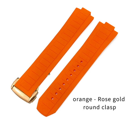 Bracelet de montre en caoutchouc et Silicone convexe, 10x21mm, pour Omega Seamaster Planet Ocean 600M, série 217.30.42 217.32.42, bracelet de montre étanche