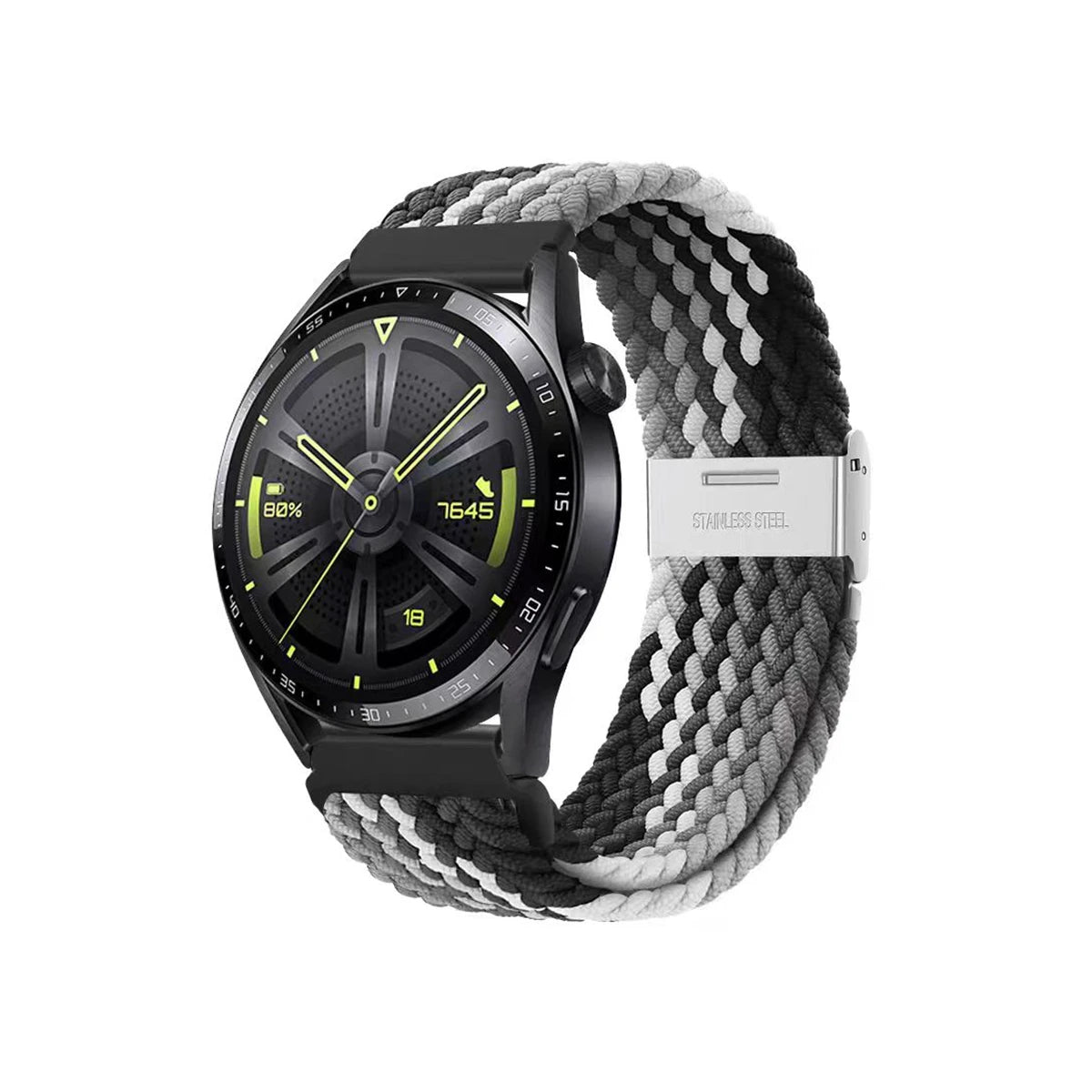 Boucle tressée universelle 18/20/22mm pour Samsung Watch 7 6 5 4 3/Amazfit GTS4 3 2/Huawei Watch GT6 5 4 3 2/Garmin Vivoactive 5
