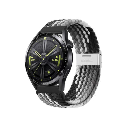 Boucle tressée universelle 18/20/22mm pour Samsung Watch 7 6 5 4 3/Amazfit GTS4 3 2/Huawei Watch GT6 5 4 3 2/Garmin Vivoactive 5