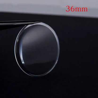 Vetro minerale per orologio, bombato alto a gradini, gamma di diametri da 31 mm a 38,5 mm