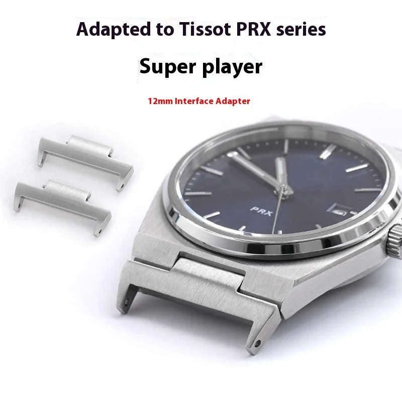 Adaptateur de montre PRX T137.410 pour adaptateur de sangle Tissot PRX 12mm tête à dégagement rapide en acier inoxydable Tissot Super Player T137.407