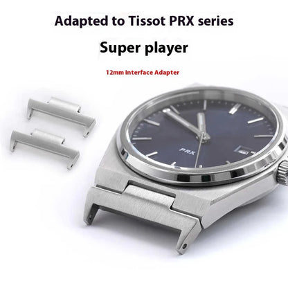 Adaptateur de montre PRX T137.410 pour adaptateur de sangle Tissot PRX 12mm tête à dégagement rapide en acier inoxydable Tissot Super Player T137.407