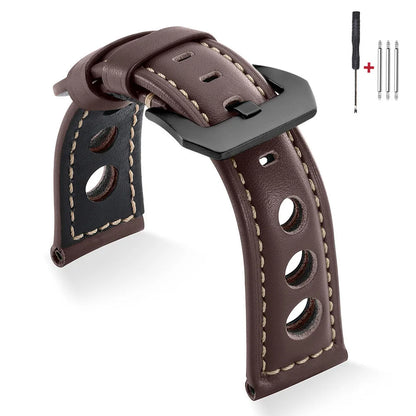 Bracelet de montre Vintage en cuir de vache, 20mm 22mm 24mm 26mm, bracelet de montre en cuir véritable pour femmes et hommes, ceinture avec boucle ardillon