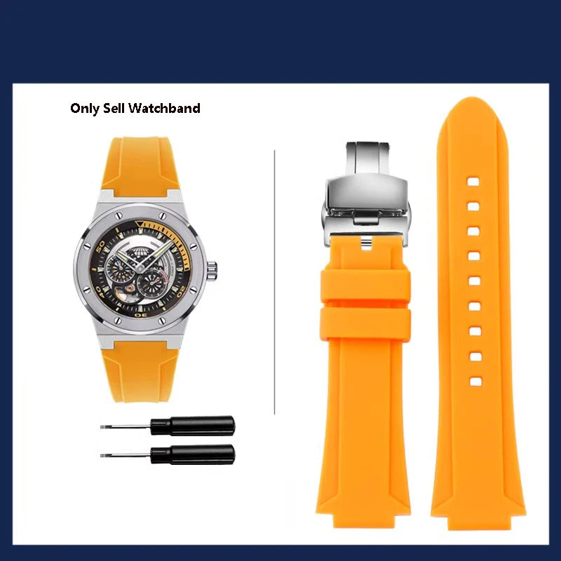Bracelet de montre en caoutchouc étanche, bracelet de montre de sport, marque I.w Carnival, original, 589g, 618g, 612g, 619g