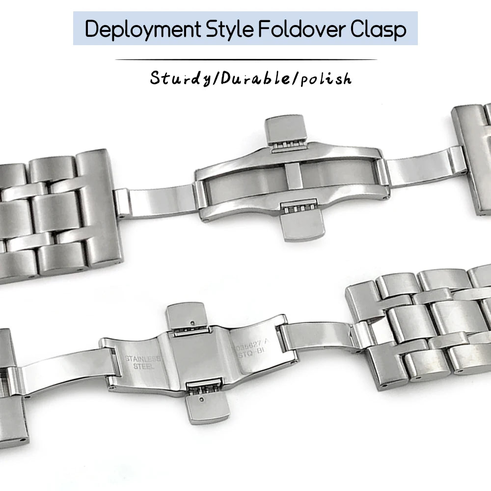 316L Stainless Steel Watch Bracelet, 18mm 22mm 23mm 24mm, for 1853 Tissot T035 Couturier T035617 T035627 407 410