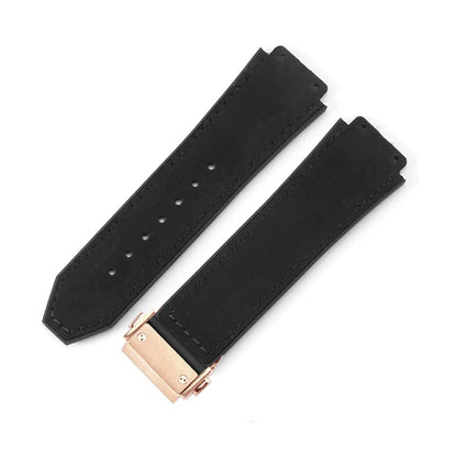 For Hublot BIGBANG Classic Fusion Leather Silicone Rubber Suede Watch Strap Dedicated Interface Lug System Band 26*19mm Bracelet