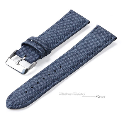 Bracelet de montre en Nylon à motif Denim pour Casio bracelet en cuir Vintage 10 12 14 16 18 20 22mm bracelet de montre pour Seiko hommes femmes accessoires