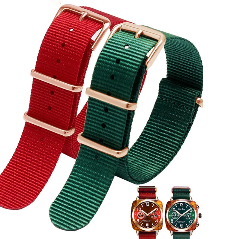 High-quality universal waterproof nylon watch strap, Water mesurost, outdoor, Briston SeATM DW, SeaghydrCitizen, JO18, 20mm