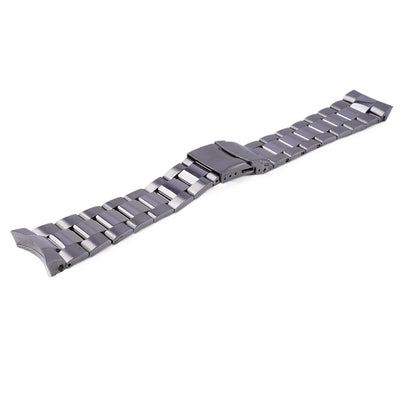 Cinturino per orologio in acciaio inossidabile argento 22 mm con estremità curve per Seiko 5 SKX007/SKX009/SSK001/SSK003/SSK005/SRPD51/53/55/57/59 di Rolamy