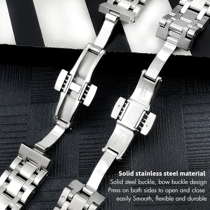 316L Stainless Steel Watch Bracelet, 16mm, for Tissot T050 1853 T-LADY Dressport T 050217 T T T 050207 Solid Metal Watch Straps
