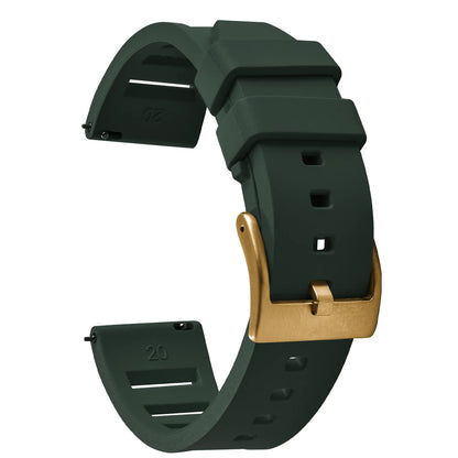 Premium Quality Fluorinated Rubber Watch Strap, 20mm 22mm, for New FKM Watch Bands, Diving Strap, Quick Release Wrist Belt Accessories