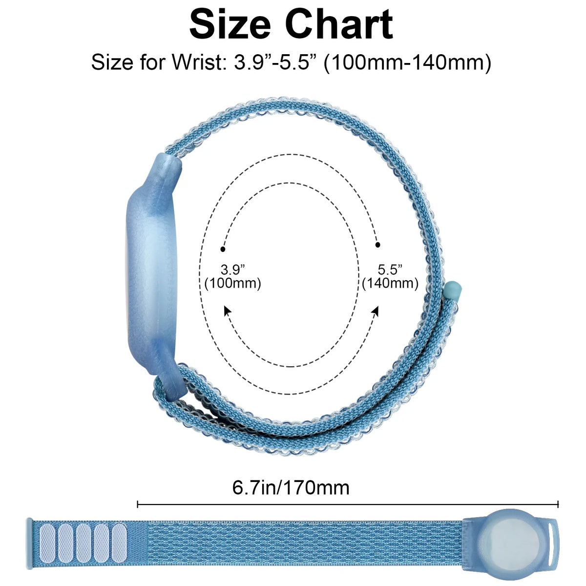 Bracelet pour enfants pour Apple AirTag, étui de protection pour étiquette d'air, support de traceur GPS, Bracelet réglable en Nylon pour bébés et personnes âgées