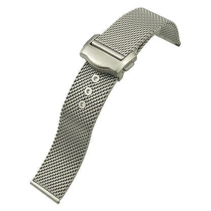 Cinturino per orologio in acciaio inossidabile 316L di alta qualità, 19mm 20mm, per Omega 007 Seamaster Speedmaster 300, Bracciali in metallo intrecciato