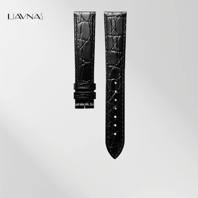 Bracelet de montre en cuir véritable pour accessoires Longines, bracelet de montre à boucle papillon, 13 18 20 mm