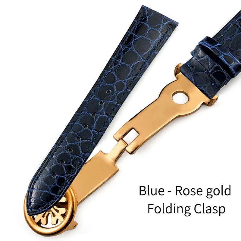 Luxurious Crocodile Leather Watch Strap, 20mm 19mm 21mm 22mm, for Patek Philippe 5227 5146 5147, American Alligator Watch Band