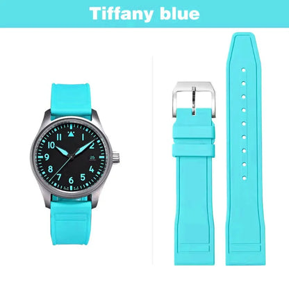 Bracelet de montre en caoutchouc pour IWC Pilot, petit Prince portugais, 20 21 22, accessoires de montre, bracelet à dégagement rapide pour hommes et femmes
