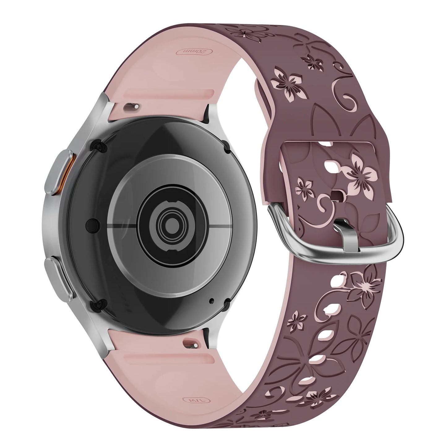 Bracelet en Silicone pour Samsung Galaxy Watch 7 6 5 4 FE/5Pro 45mm sans espaces Sport Correa gravé Galaxy Watch6 Classic 43mm 47mm