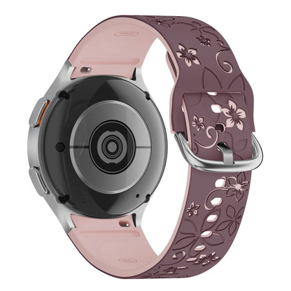 Bracelet en Silicone pour Samsung Galaxy Watch 7 6 5 4 FE/5Pro 45mm sans espaces Sport Correa gravé Galaxy Watch6 Classic 43mm 47mm