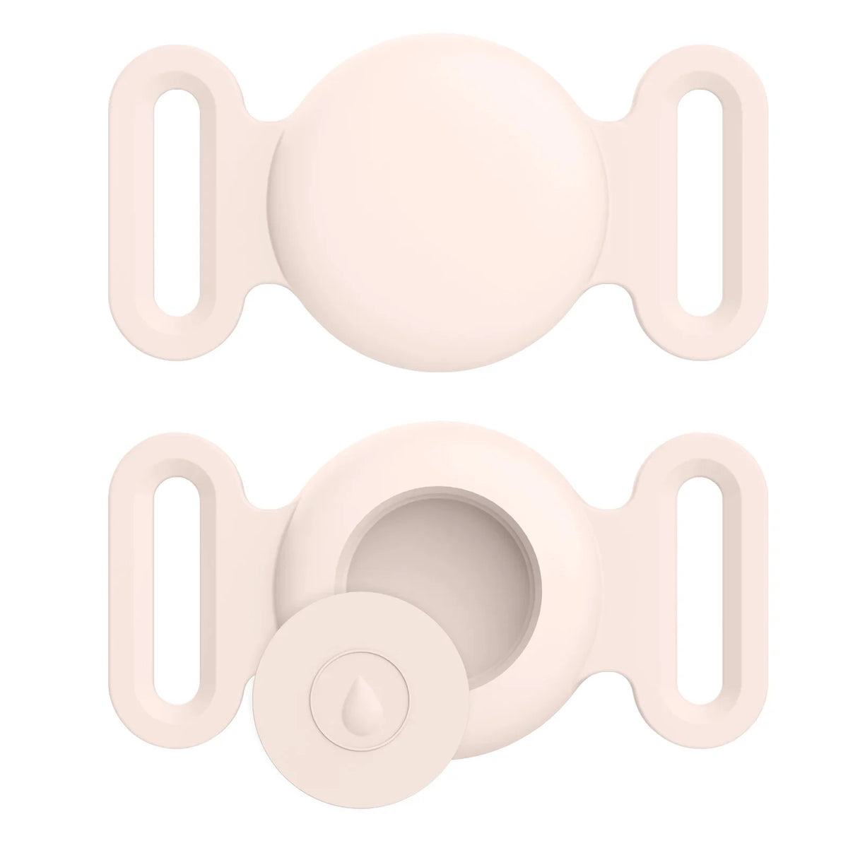 Coque en silicone souple avec porte-clés pour Apple Airtag, collier de chien et de chat, housse de protection anti-rayures pour étiquettes d'air, sacs à dos de bagages