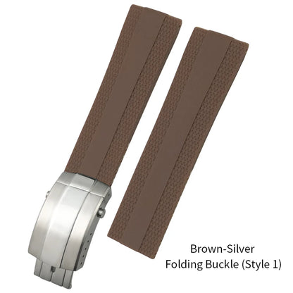 Bracelet de montre en caoutchouc et Silicone, 20mm 21mm 22mm 23mm 24mm, pour Breitling Superocean Avenger professionnel, bleu blanc vert