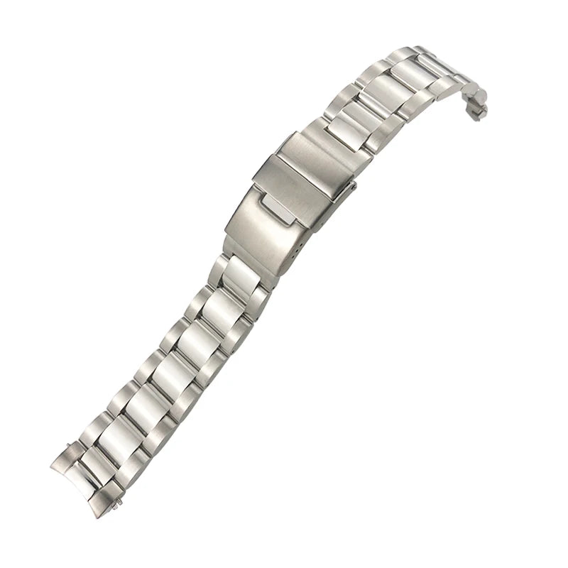 Bracelet de montre en acier inoxydable de qualité, 21mm 19mm 22mm, pour montre Longines L3 HydroConquest L3.782.4 781, extrémité incurvée, bracelet en métal massif
