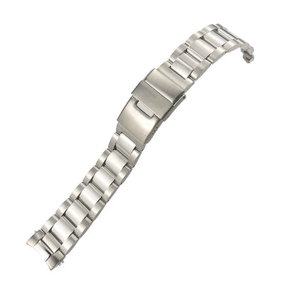 Bracelet de montre en acier inoxydable de qualité, 21mm 19mm 22mm, pour montre Longines L3 HydroConquest L3.782.4 781, extrémité incurvée, bracelet en métal massif