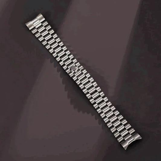 Cinturino per orologio da 20 mm, estremità curva, adatto per cinturini Rolex, realizzato in acciaio inossidabile 316L, cassa in acciaio inossidabile massiccio.