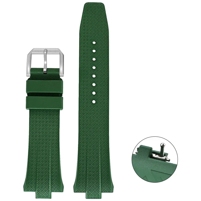 Bracelet en caoutchouc fluoré pour Citizen NJ0150 NJ0151 0158, boucle ardillon à dégagement rapide, souple FKM Sport, étanche, remplacement du bracelet de montre 9mm